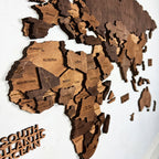 3D Wooden World Map Wall Art, Housewarming Gift, Anniversary Gift, Home Decor