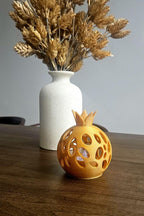 Rosh Hashana, Sukkot Pomegranate Tea Light Cover, Jewish Holiday Decor.