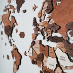 3D Wooden World Map Wall Art, Housewarming Gift, Anniversary Gift, Home Decor