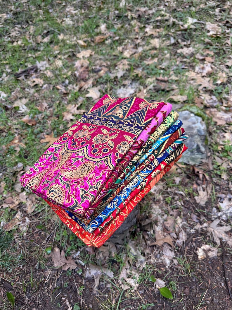 Sarong Batik balinais traditionnel Lotus, fabriqué en Indonésie, tissu de Bali
