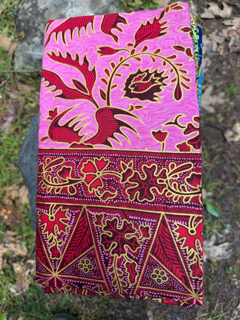 Sarong Batik balinais traditionnel Lotus, fabriqué en Indonésie, tissu de Bali
