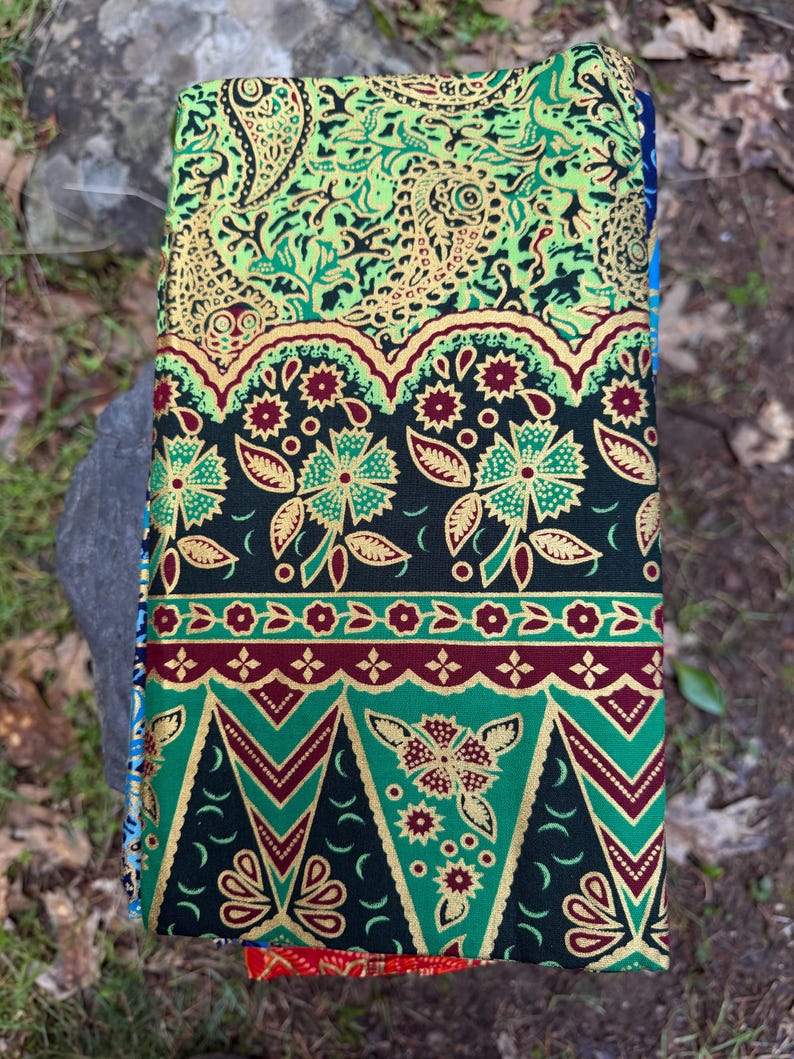 Sarong Batik balinais traditionnel Lotus, fabriqué en Indonésie, tissu de Bali