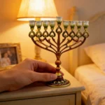 Jewish 9-Candle Menorah with Heart Details: Light, Heritage, and Warmth - Image 3