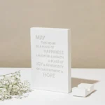 Jewish Candle Set with Tray & Blessing – Urban Shabbat Series