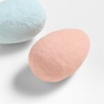 Pastel Colored Cotton Mache Decorative Easter Eggs, Set of 12 - Image 5