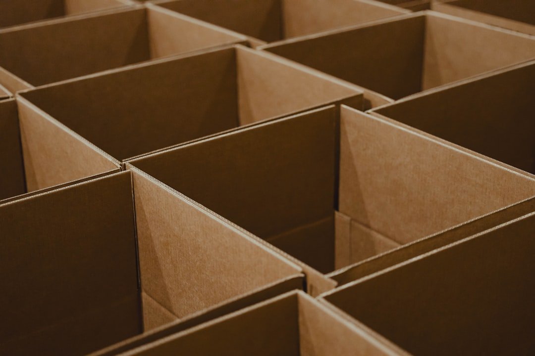 Open shipping boxes prepared for a product replacement